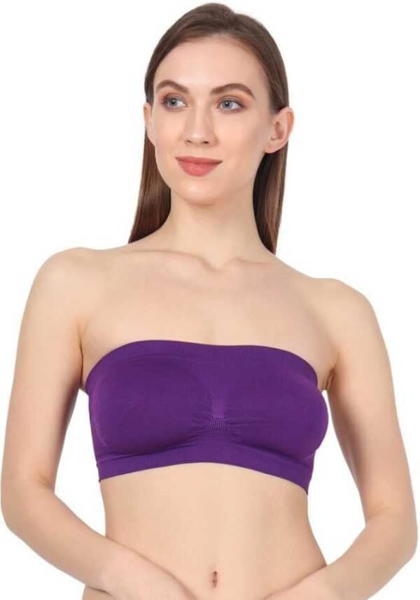 Lightly Women's Removable Padded, Wire Free Tube Bra, for Running, Athletics, Exercise - Image 25