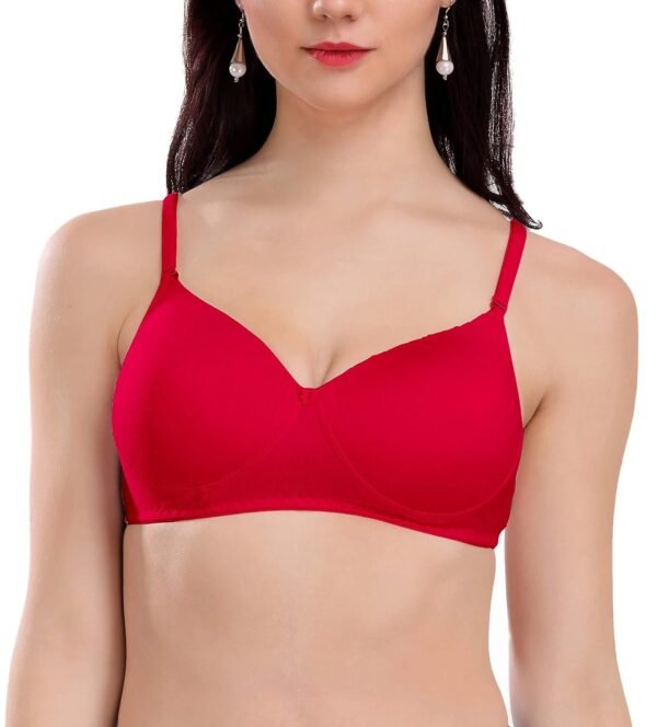 Women's Beauty Seamless Padded Non Wired Bra - Image 11