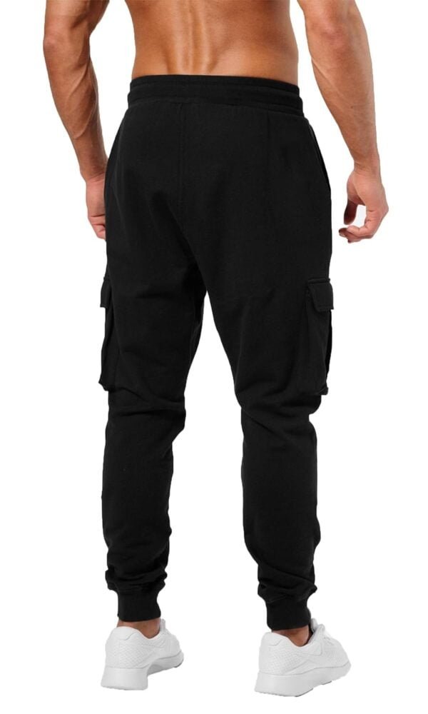 Men's Cotton Solid Men Stylish Cargo Track Pants - Image 3