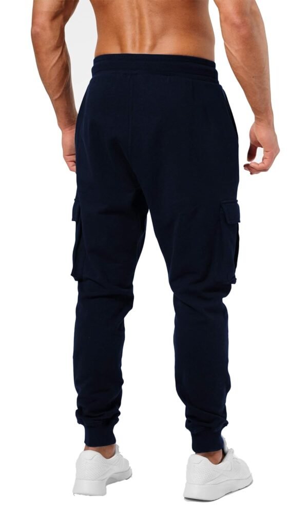 Men's Cotton Solid Men Stylish Cargo Track Pants - Image 9