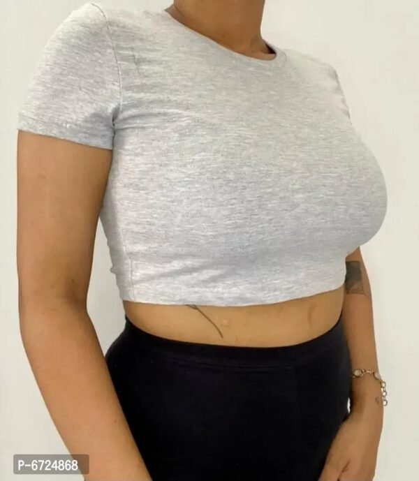 Trendy Cotton Baby Crop Top - Image 7