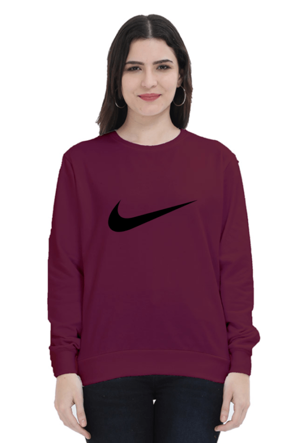 Women's Crew-Neck French Terry Sweatshirt - Cozy, soft, relaxed fit, classic crew-neck, perfect for layering, casual wear, and comfort - Image 7