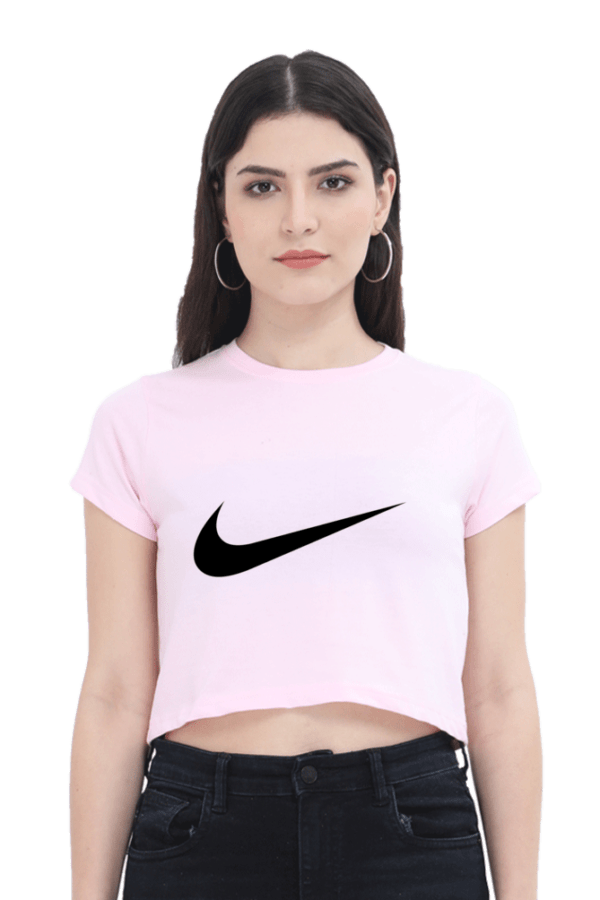 Nike Women's Regular Fit Crop Top - Stylish, comfortable, breathable fabric, relaxed fit, iconic logo, perfect for workouts, casual wear, or everyday activities