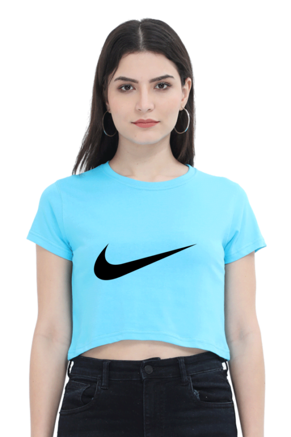 Nike Women's Regular Fit Crop Top - Stylish, comfortable, breathable fabric, relaxed fit, iconic logo, perfect for workouts, casual wear, or everyday activities - Image 5