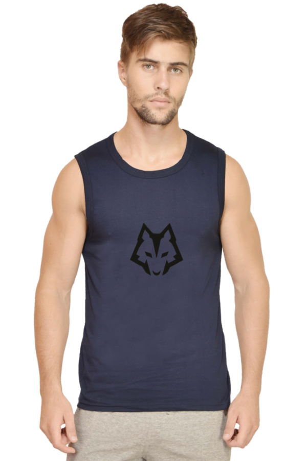 Elevate Your Gym Style with Men’s Fox Printed Sleeveless Gym Vest - Image 2