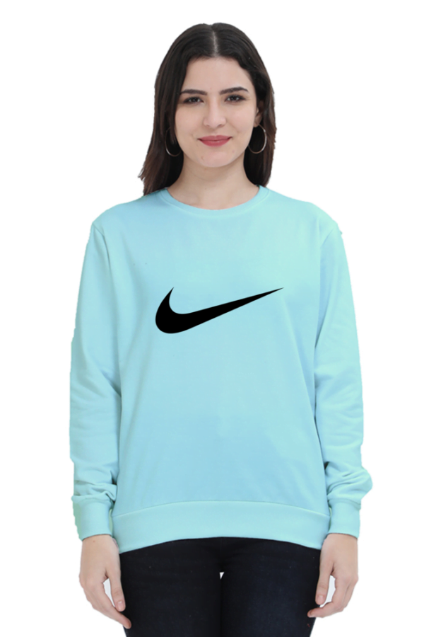 Women's Crew-Neck French Terry Sweatshirt - Cozy, soft, relaxed fit, classic crew-neck, perfect for layering, casual wear, and comfort - Image 4