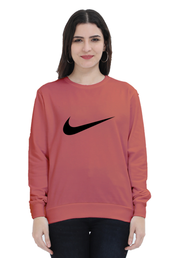 Women's Crew-Neck French Terry Sweatshirt - Cozy, soft, relaxed fit, classic crew-neck, perfect for layering, casual wear, and comfort - Image 5