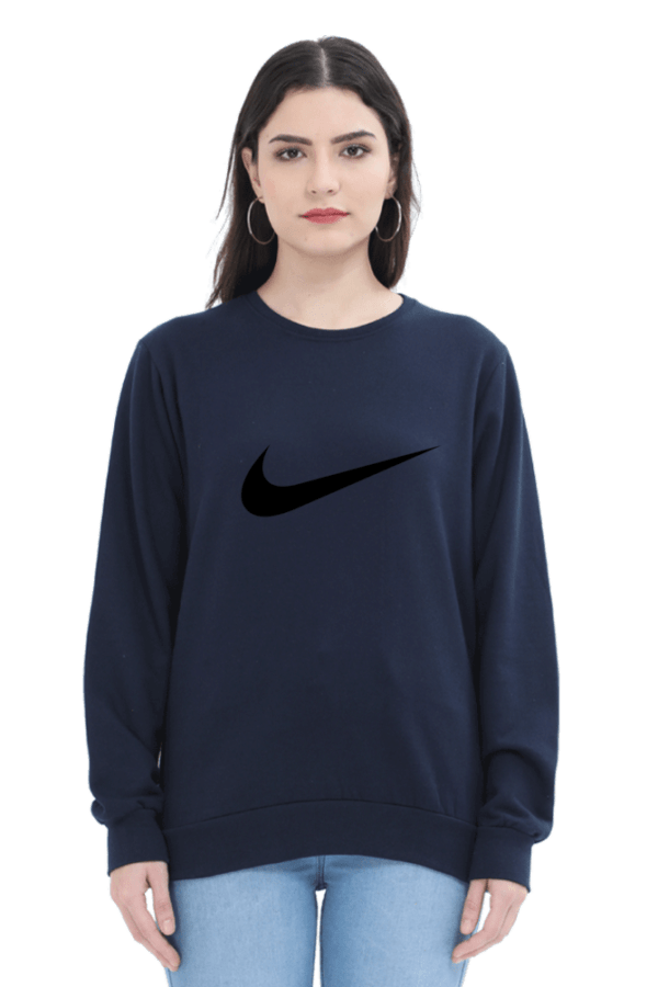 Women's Crew-Neck French Terry Sweatshirt - Cozy, soft, relaxed fit, classic crew-neck, perfect for layering, casual wear, and comfort - Image 6