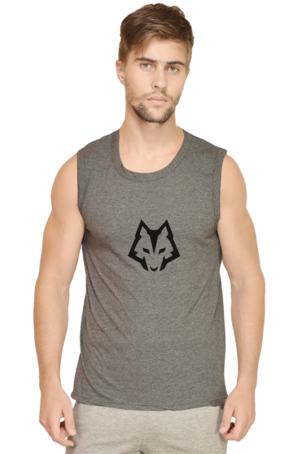 Elevate Your Gym Style with Men’s Fox Printed Sleeveless Gym Vest - Image 4