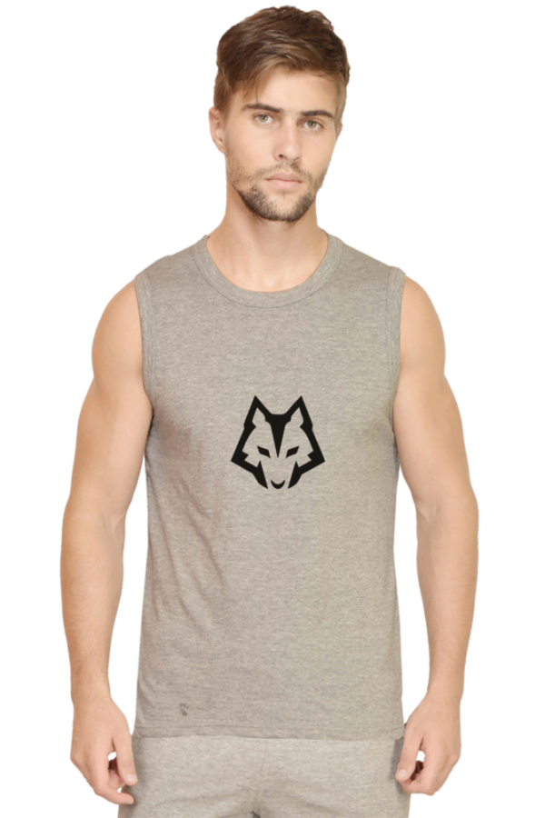 Elevate Your Gym Style with Men’s Fox Printed Sleeveless Gym Vest