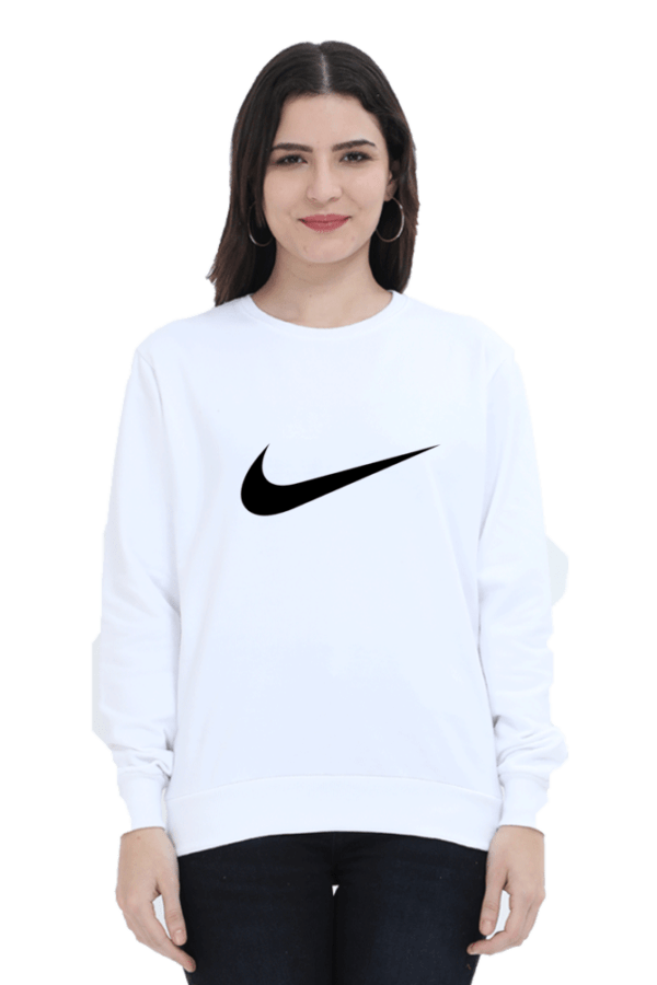 Women's Crew-Neck French Terry Sweatshirt - Cozy, soft, relaxed fit, classic crew-neck, perfect for layering, casual wear, and comfort - Image 3